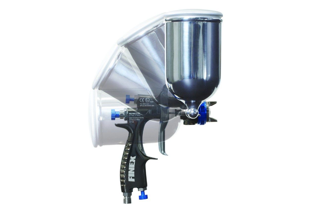 344976a pistolets pulvérisateurs pneumatiques finex équipé d'un réservoir latéral intégré à gravité - graco - 7.0 bar_2