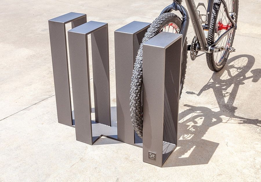 Porte-vélos en fer - Dimensions 70x30x60 cm - Poids 32 kg - Modèle SIT - 624_2