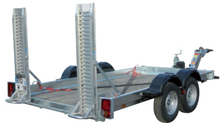 Remorque porte-engins Spéciloc-EVO - ECIM avec rampes aluminium, charge utile 2 785 kg_2