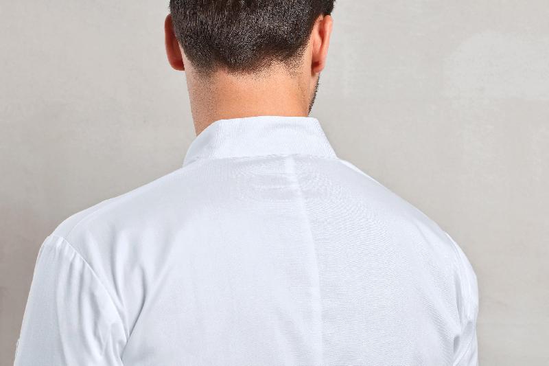 Veste chef cuisinier manches longues Essential - PR901 - Polyester/coton, col mandarin, lavage industriel 85°C_2