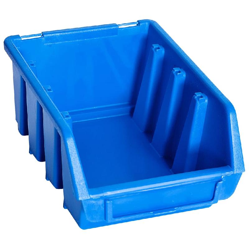 Vidaxl bacs de rangement empilables 20 pcs bleu plastique 146284_2