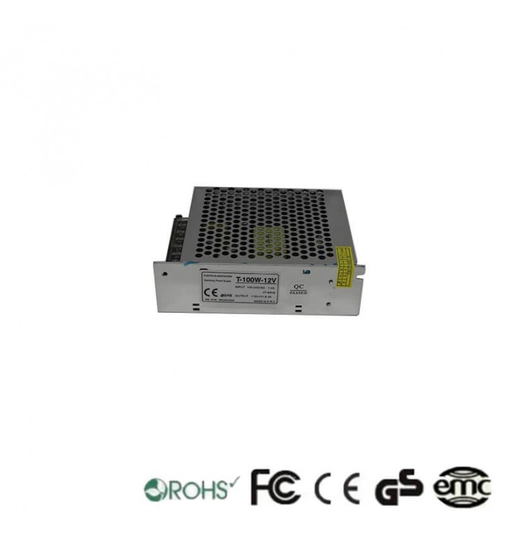 Alimentation 12V continu - 100W - 8.3A - Tecmo - Référence 12V100W - Structure en aluminium_2