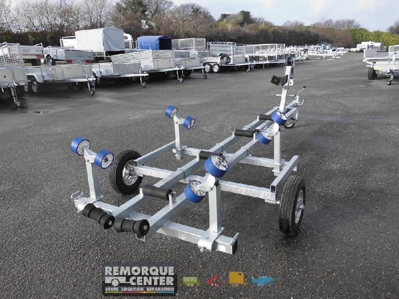 Chariot de mise à l'eau et manutention - remorque cassante - 1 essieu - PTAC : 900Kg - Référence 39530 - Sun Way_2