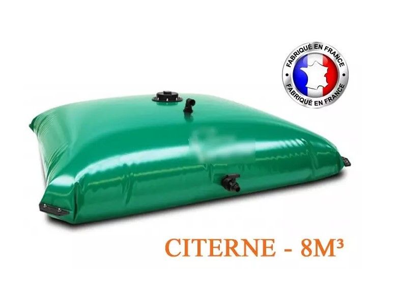 Citerne souple récupération eau de pluie - Neatfx - 8 m³ - Normes NF EN ISO - PVC haute résistance_0