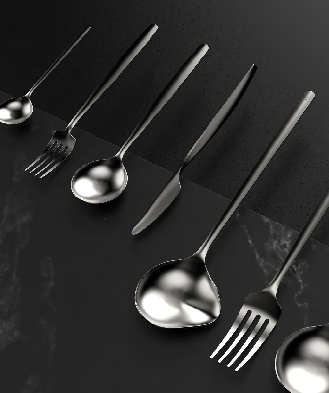 Couteau de table Atlántida - Acier inox 18/10 - Design élégant et finition satinée_2