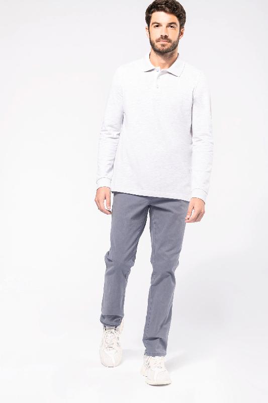 Polo manches longues homme - Réf: K243 - Kariban - 100% coton - Lavable à 60°C_2