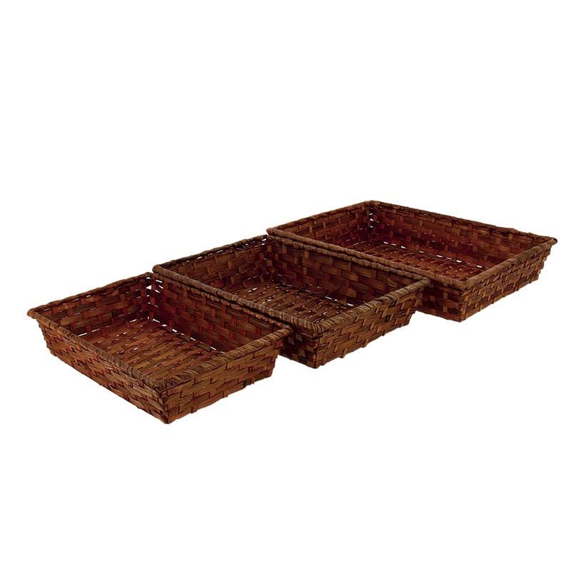 Corbeille bambou rectangle Vieto 33x23 - MARRON_2
