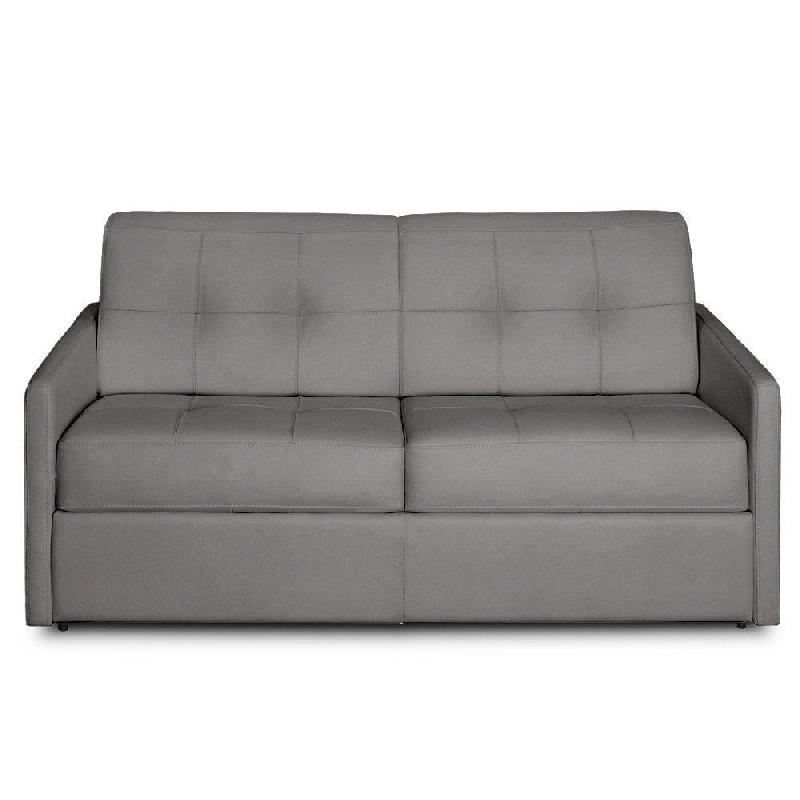 Canapé-lit CUBE convertible express 140cm - Matelas 16cm Nabucka gris clair - Fabrication italienne_2