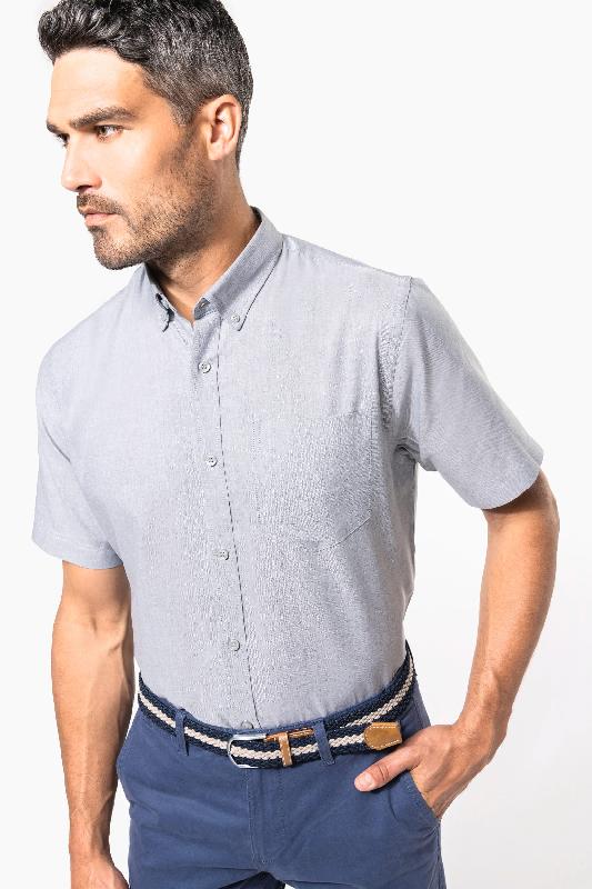 Chemise Oxford manches courtes - Kariban - Réf: K535 - 70% coton, 30% polyester_2