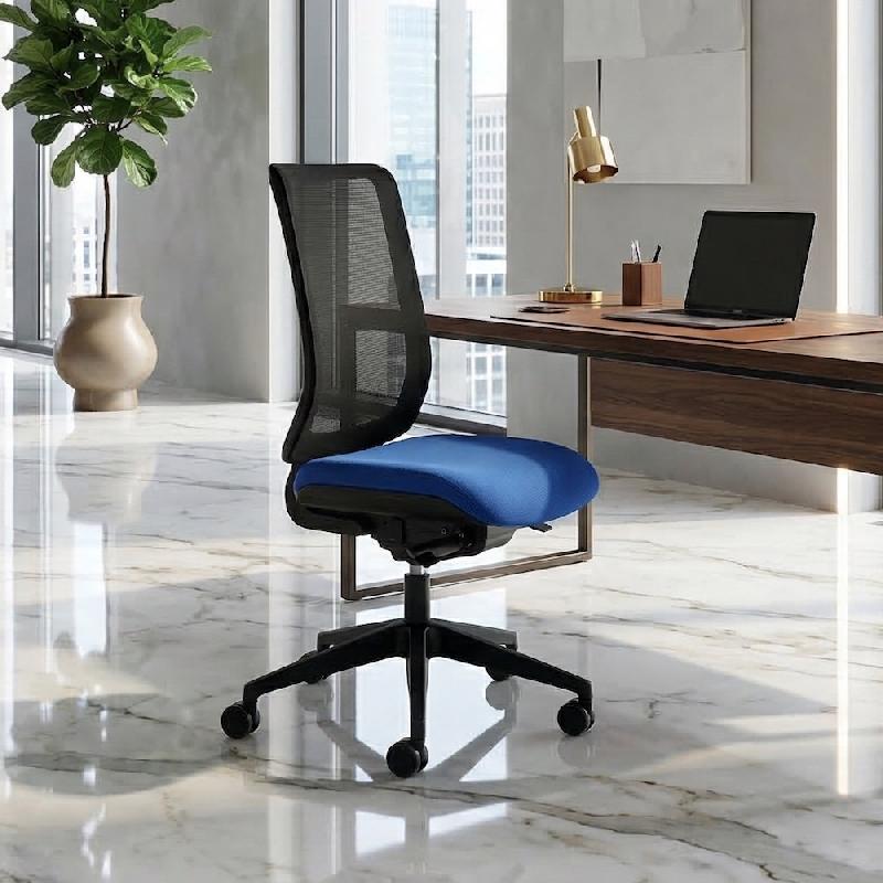 Siège bureautique Wi max dossier filet - Sokoa - Bleu, Non, Non, Non, Classique_0