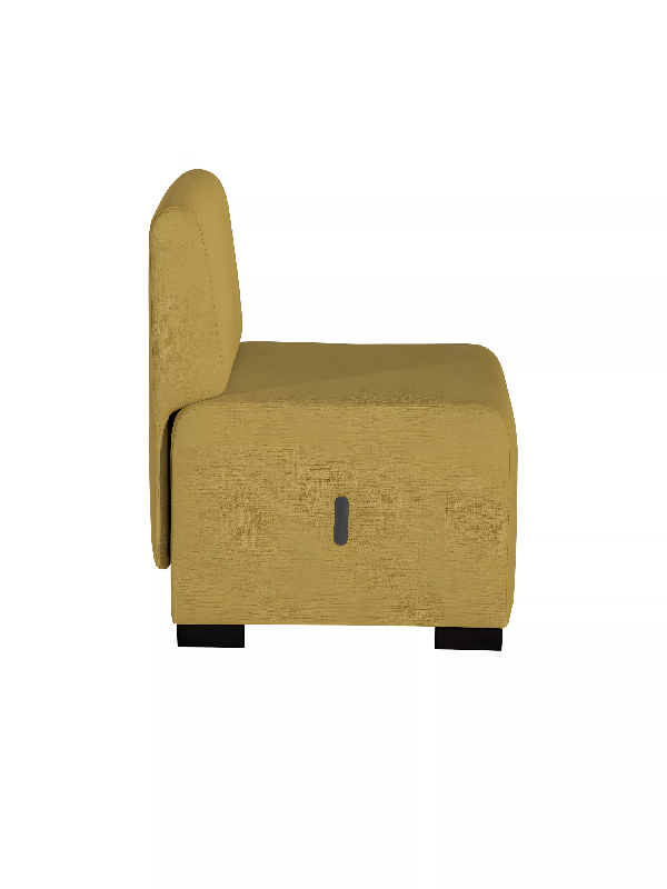 Canapé 1 place jaune safran_2