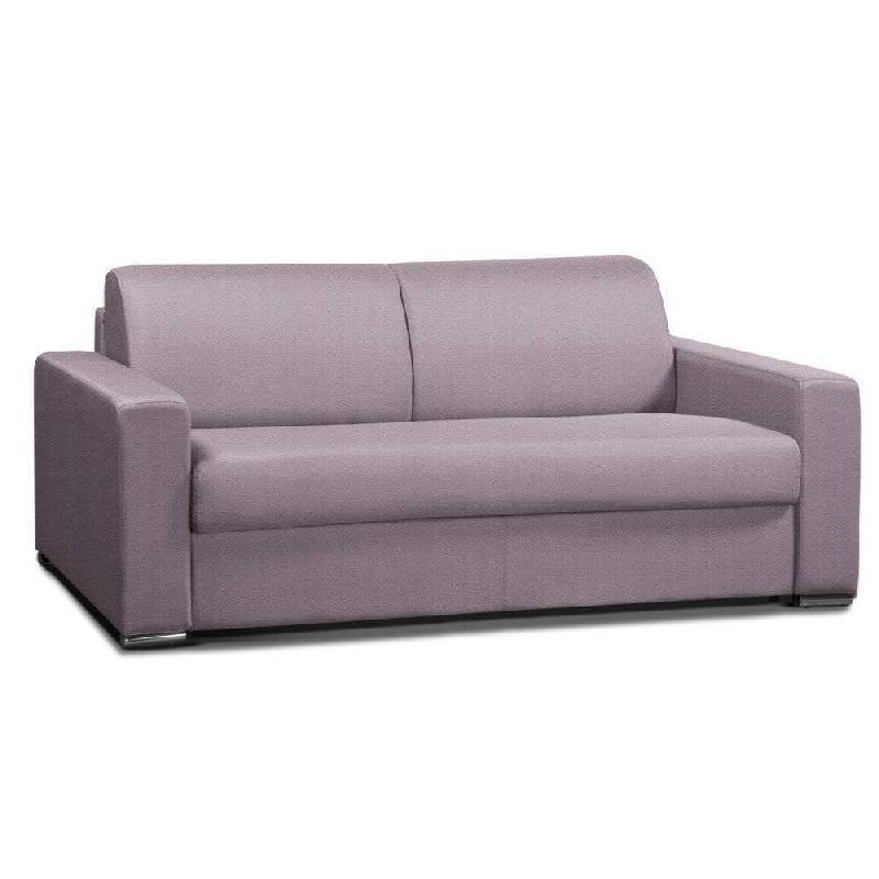 Canapé convertible 3 places SELECT - Matelas 16 cm - Sommier à lattes 140 cm - Cuir vachette Parme - Fabrication italienne_2