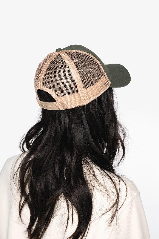 Casquette trucker écoresponsable 6 panneaux unisexe - Native Spirit - Réf: NS036 - coton biologique et polyester recyclé_2