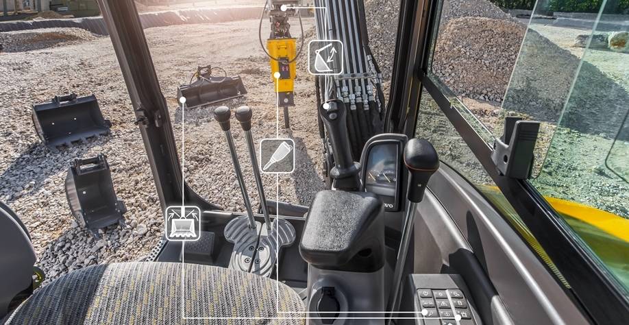 Machine de chantier Volvo ECR35D avec haute performance