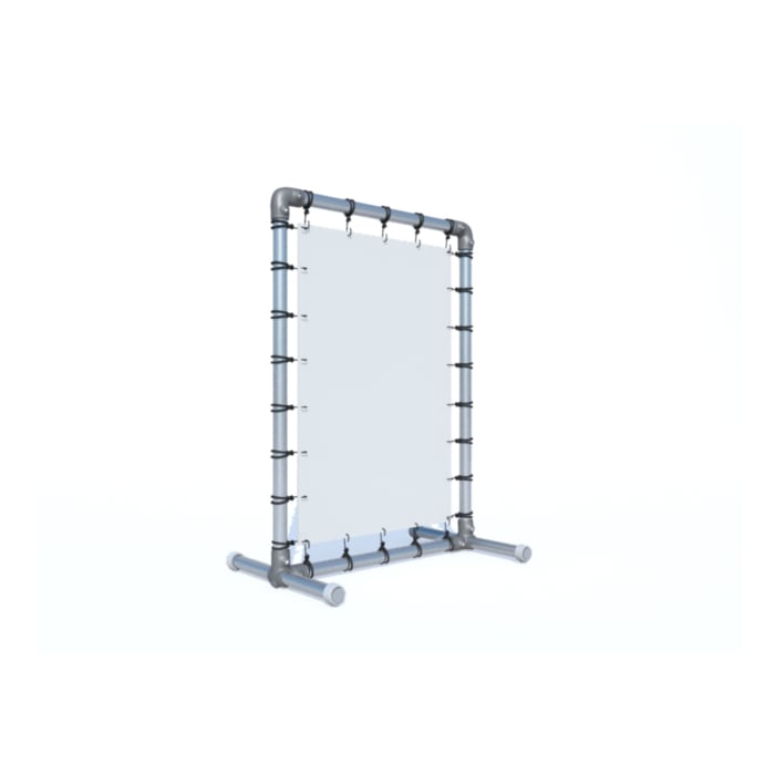 Stop trottoir - Avec bâche sur pieds - So-Easy - Bâche Tendue_2