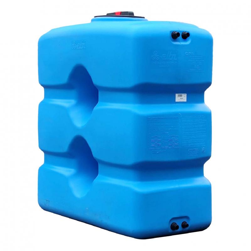 Cuve 800l Aérienne De Récupération D'eau - Réservoir Compact Bleu - Elbi Cpn800_2