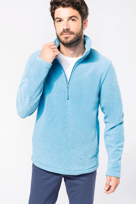 Enzo - Micropolaire col zippé homme - Kariban - Réf: K912 - 100% polyester antiboulochage_2
