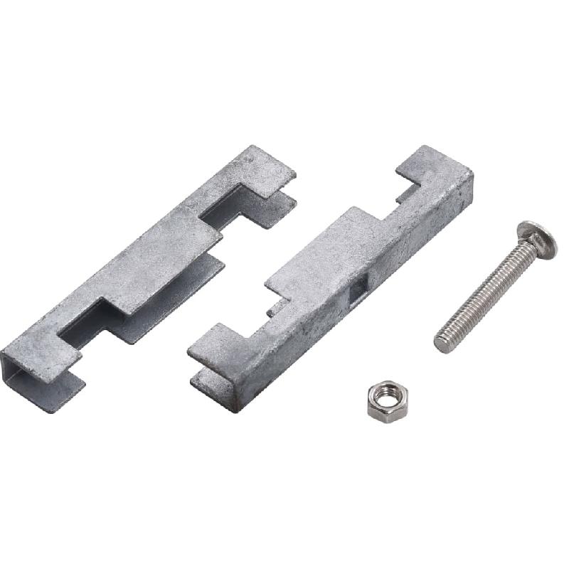 Vidaxl ensemble de 10 connecteurs de tapis en u de jardin argenté 144497_2