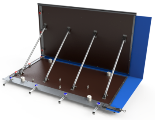 Dispositif anti-inondation démontable mobile et auto-stable - FLO-WALL - 7 hauteurs possibles jusqu'à 2,7m - Certifié FM Global_2