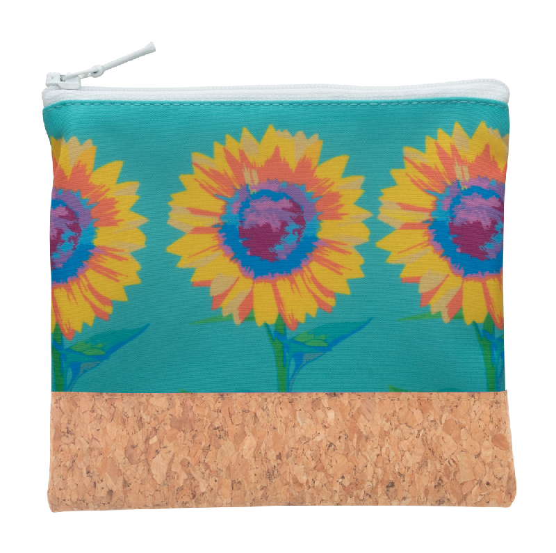 Trousse de toilette zippée sur mesure en polyester et liège naturel - Impression sublimation - Minimum 50 pièces_2