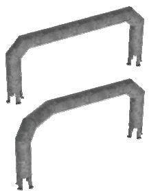 Guide-roues galvanisé à chaud - Positionnement précis des véhicules sur quai de chargement/déchargement - Modèles penchés et droits disponibles_2