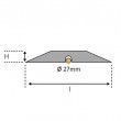 Spend 50 - ralentisseur de vitesse modulable - CPN Industries-Viso - 250 x 300 x 50 mm avec réflecteurs et passe-câble_2