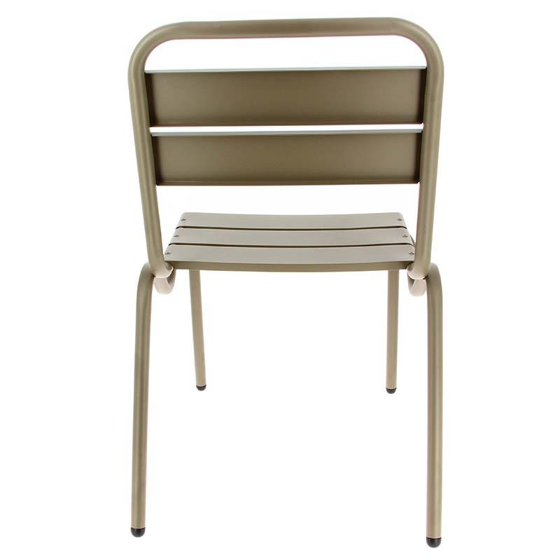Chaise aluminium Avignon - MARRON_2