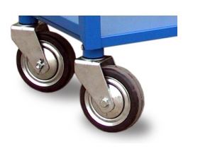 Chariot 3 plateaux ergonomique - monobloc pour ateliers et entrepôts - charge jusqu'à 400 kg_2