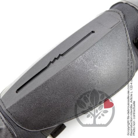 Jambière anti-coupure - protège-tibia débroussailleuse noir - intérieur fourré - norme CE_2