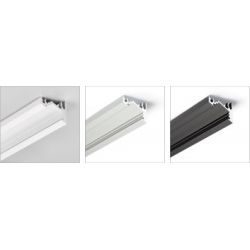 Profilé en aluminium anodisé d'angle 30-60° pour ruban LED - Garantie élevée - 3 coloris disponibles_2