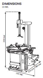 As944dvw - Monte/Démonte-pneus automatique Provac avec blocage extérieur de 10 à 24 pouces_2