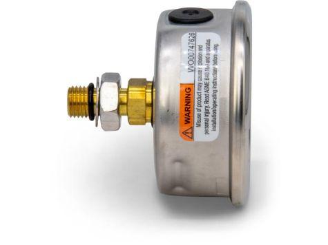 G2531SR, Manomètre, 63 mm Face, Montage arrière, Bain de glycérine, 70 bar pression maximale_2