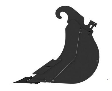 Godet d'excavation-mini-pelle - caterpillar finance france - 450 mm (18 in) - poids 63 kg_2