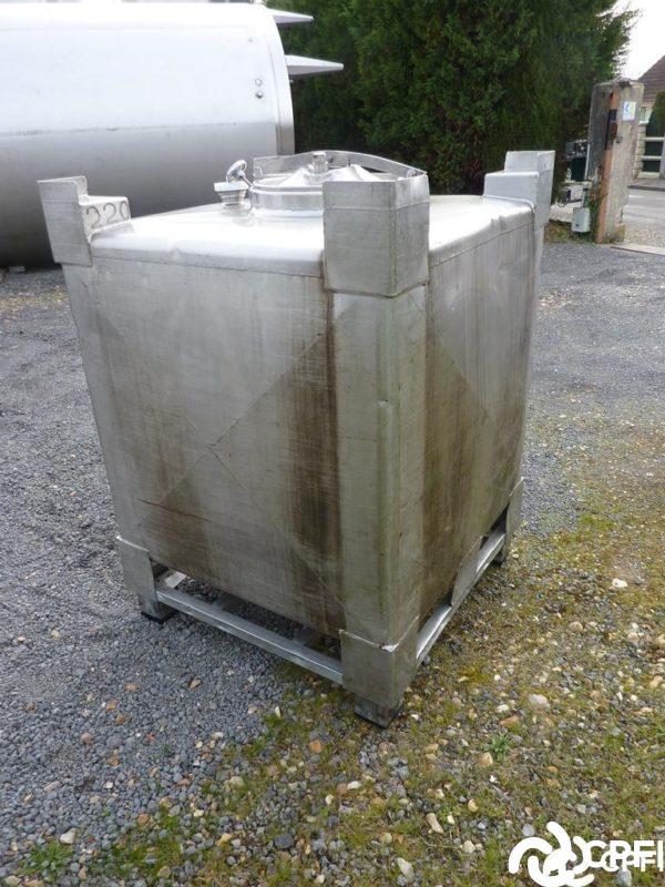 Container (IBC/GRV) inox carré 1000L - CON014_2