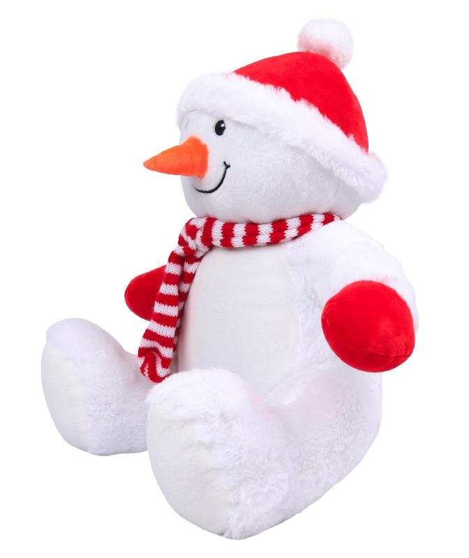 Peluche zippée bonhomme de neige - 100% polyester - Rembourrage amovible - Réf: MM567_2