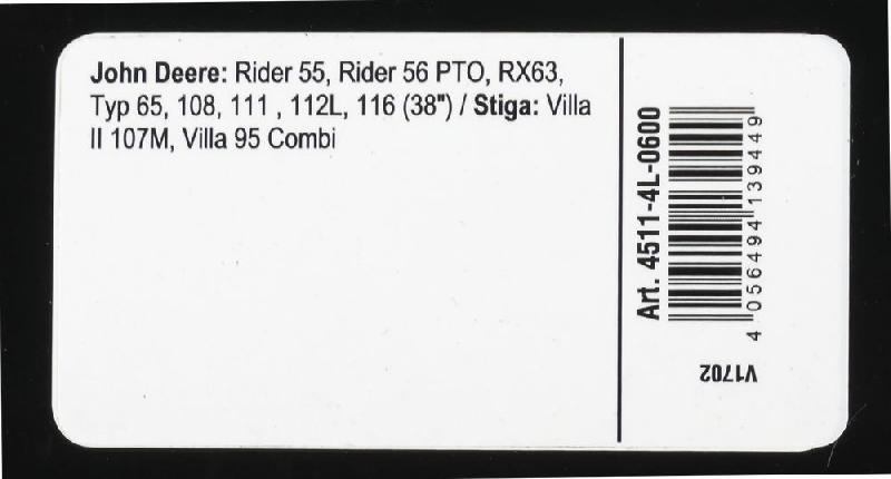 Courroie trapézoïdale X-Grip V - type 4L600_2