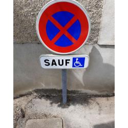 Panonceau de stationnement M6h - Sauf PMR - Signalisation de parking_2