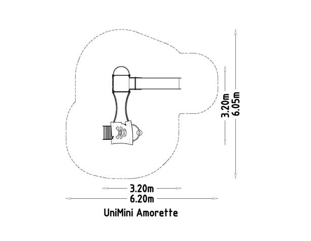 Structure multi-jeux 3 à 5 ans - UniMini Amorette 8057443 - Hags, poteaux bois et panneaux HPL_2