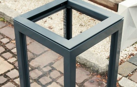 Poubelle anti-terroristique Altus 03.052.4.Sn - Zano - 55L - Acier inoxydable ou noir - Options bois et couleurs RAL_2