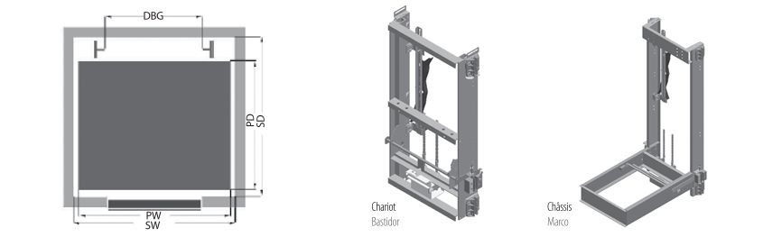Monte-charge compact pour bâtiments industriels - Kleemann Hellas - charge de 300 à 1500 kg - hydraulique et personnalisable_2