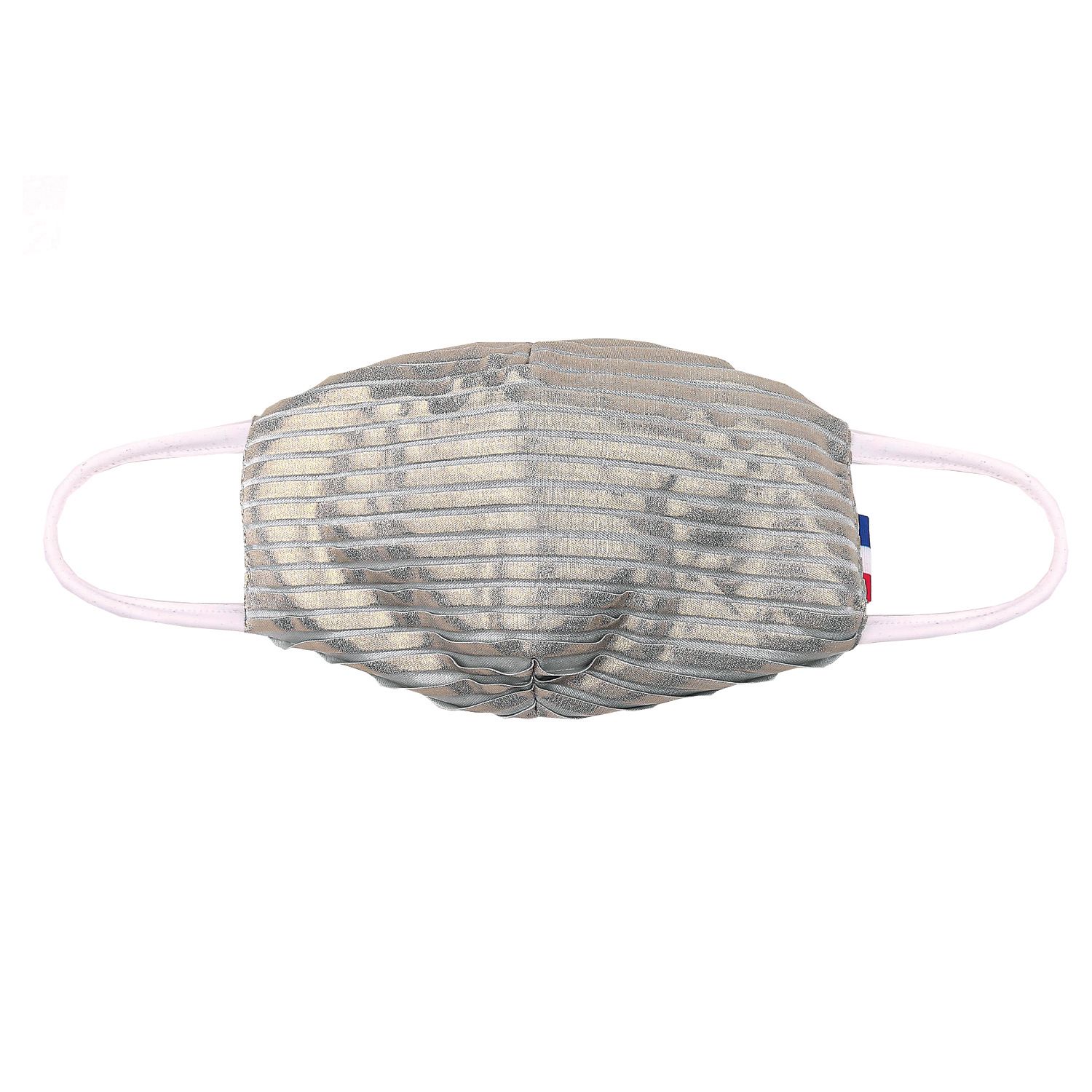 Masque barrière grand public - Nude Dreams - couleur argentée ergonomique - 100% made in France_3