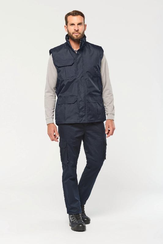 Worker bodywarmer homme - Réf: WK630 - 100% polyester, doublure matelassée, plusieurs tailles et couleurs_2