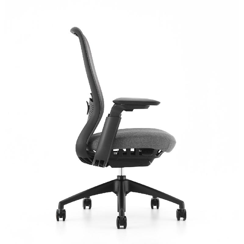 Fauteuil ergonomique synchrone avec accoudoirs iris - sans têtière_0