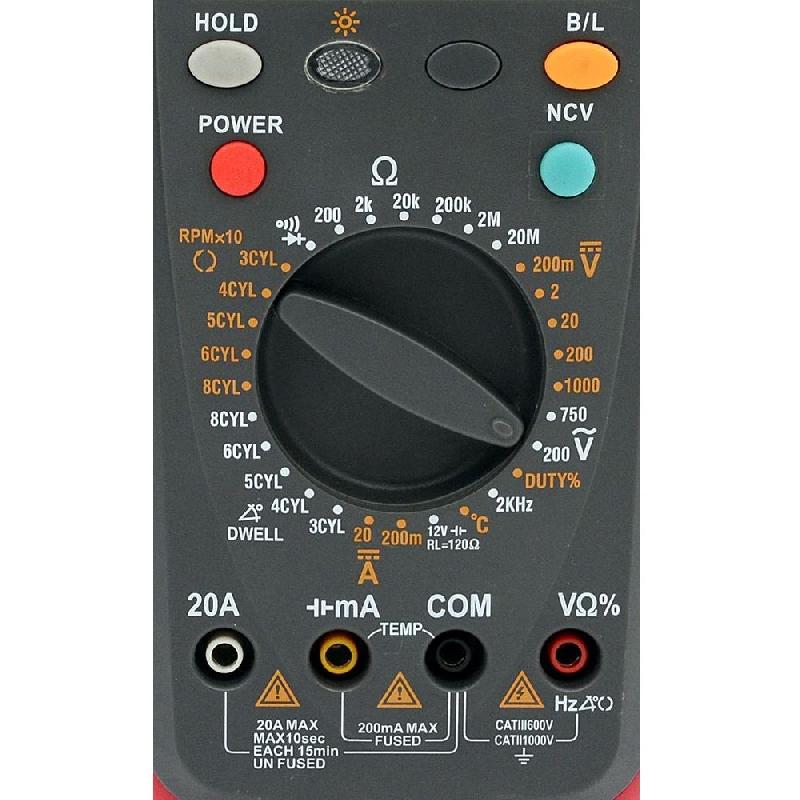 Multimètre spécial automobile - mesure de vitesse moteur et angle de came - référence DMH1186_2