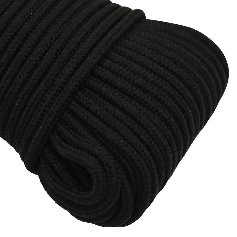 Vidaxl corde de travail noir 5 mm 25 m polyester 152807_2