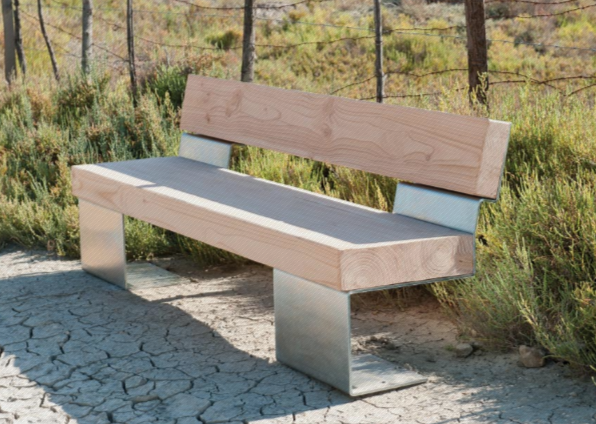 Banc public en bois - BIO2 par Louis de Merindol_2