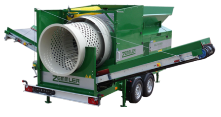 Cribleur trommel Zemmler MS 1600 - Compact et polyvalent, 3 fractions_2