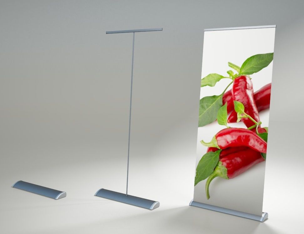 Kakémono roll-up Alto - élégant, léger, enrouleur aluminium jusqu'à 150cm de large_2