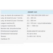Zinser 1225 - Machines d'oxycoupage - Zinser - Nombre maximum de porte-torches : 2 - Découpe plasma et laser_2