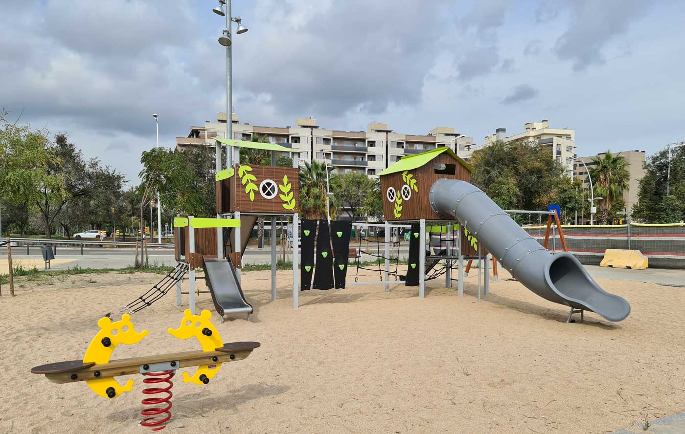 Jeu sur ressort Gus JFS14 - Matériaux résistants certifiés EN1176 - Panneaux PE-HD et acier inox_2